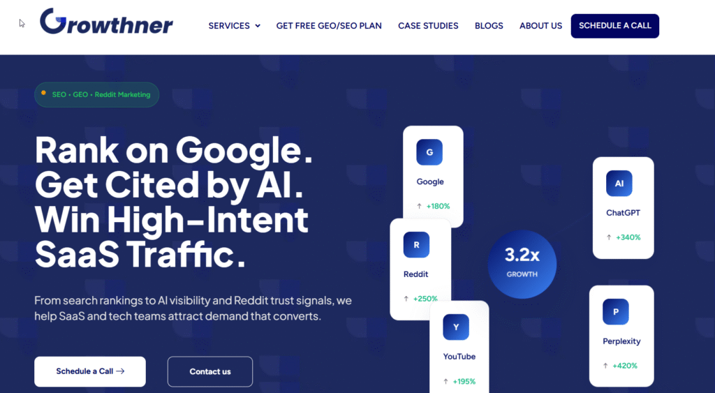 Growthner homepage
